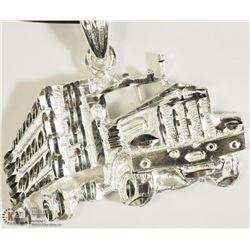 STERLING SILVER TRUCK PENDANT W/ FASHION CORD