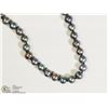 Image 1 : FRESH WATER PEARLS BLACK PEACOCK NECKLACE