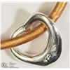 Image 1 : STERLING SILVER HEART PENDANT W/FASHION CORD
