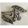 Image 1 : STERLING SILVER MARCASITE RING SIZE 5.5