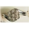 Image 1 : STERLING SILVER 7 DIAMOND RING SIZE 7
