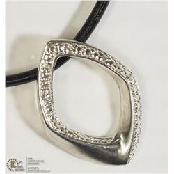 STERLING SILVER PENDANT WITH HIGH FASHION CORD