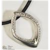 Image 1 : STERLING SILVER PENDANT WITH HIGH FASHION CORD