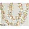 Image 1 : ST. SILVER FRESHWATER PEARL NECKLACE & BRACELET