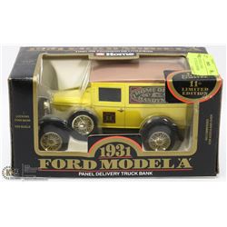 1931 FORD MODEL A PANEL DELIVERY  TRUCK COIN BANK