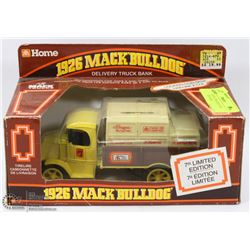 1926  MACK BULDOG DELIVERY  TRUCK COIN BANK