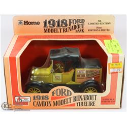 1918 FORD RUNABOUT TIRE LIRE DELIVERY  TRUCK COIN