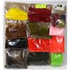 Image 1 : BOARD OF FLY TYING HACKLE AND FEATHERS INCL