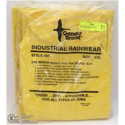 NEW GANDER BRAND 2 PC RAIN OUTFIT SIZE XXL
