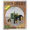 Image 1 : JOHN DEERE TIN SIGN - 16"H X 12"W