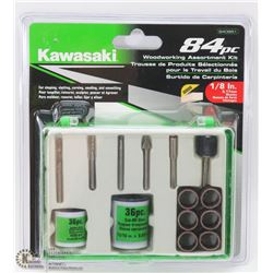 NEW KAWASAKI 84PC WOODWORKING ASSORTMENT KIT