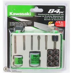 NEW KAWASAKI 84PC WOODWORKING ASSORTMENT KIT