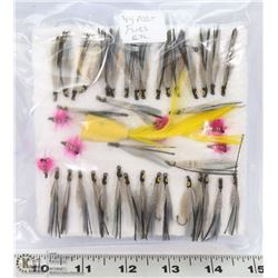 LOT OF 44 ASSORTED FLY TYING FLIES