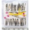 Image 1 : LOT OF 44 ASSORTED FLY TYING FLIES