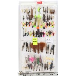 LOT OF 72 ASSORTED FLIES JIGS