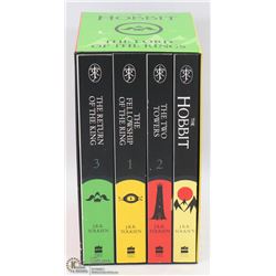 COMPLETE 4 BOOK LORD OF THE RINGS SET.