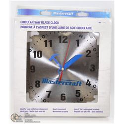 MASTERCRAFT CIRCULAR SAW BLADE CLOCK