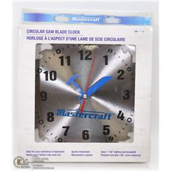 MASTERCRAFT CIRCULAR SAW BLADE CLOCK