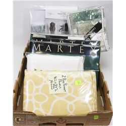 FLAT OF CLOSET ORGANIZERS, POCKET PANELS, PILLOW