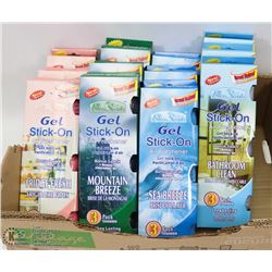 FLAT OF GEL STICK ON AIR FRESHENERS