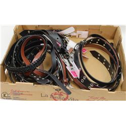 FLAT OF NEW WOMENS BELTS