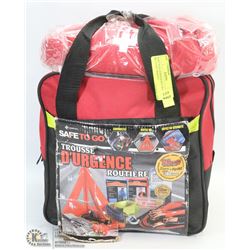 SAFE TO GO EMERGENCY ROADSIDE KIT WITH 7 PERSON
