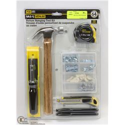 NEW FIX IT 64PC PICTURE HANGING TOOL KIT