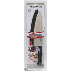 NEW FARBERWARE 8" CHEF KNIFE WITH SELF SHARPENING