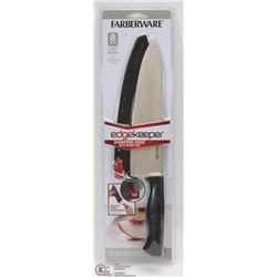 NEW FARBERWARE 8" CHEF KNIFE WITH SELF SHARPENING