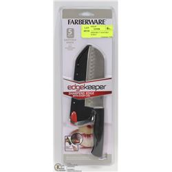 NEW FARBERWARE 5" SANTOKU KNIFE WITH SELF