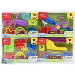 LOT OF 4 SUPER MINI KIDS DOUGH SETS