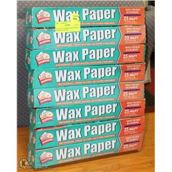 8 PACK OF DIAMOND WAX PAPER 25 SQUARE FT ROLLS