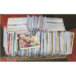 LARGE FLAT OF NEW GREETING CARDS