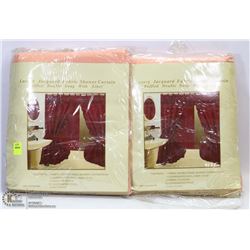 LOT OF 2 SHOWER CURTAINS