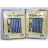 Image 1 : LOT OF 2 SHOWER CURTAINS WITH HOOKS