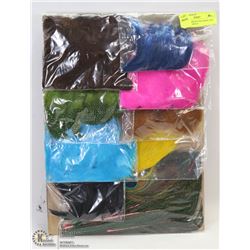 BOARD OF EXOTIC FEATHERS AND HACKLE FOR