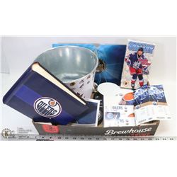 FLAT OF HOCKEY / EDMONTON OILERS COLLECTIBLES