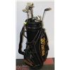Image 1 : MICHELOB LEATHER LIKE DELUXE GOLF BAG WITH