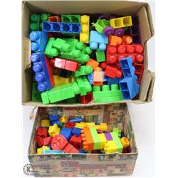 BOX OF MEGA BLOCKS