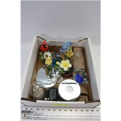 LOT OF COLLECTOR BIRD AND FLOWER FIGURINES