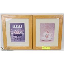 PAIR OF FRAMED ANNE GEDDES PRINTS