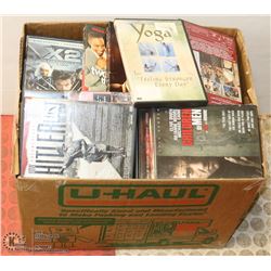 LARGE BOX OF VARIOUS DVDS
