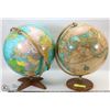 Image 1 : 2 VINTAGE WORLD GLOBES