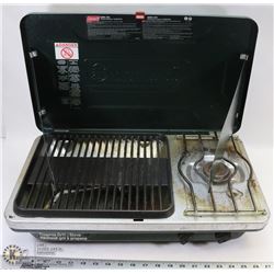 COLEMAN PROPANE BURNER & GRILL COMBO STOVE