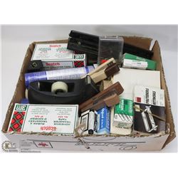 FLAT OF ASSORTED OFFICE SUPPLIES