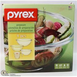 SEALED SET OF 4 PYREX DISHES USA
