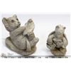 Image 1 : FLAT WITH CEMENT BEAR AND TURTLE