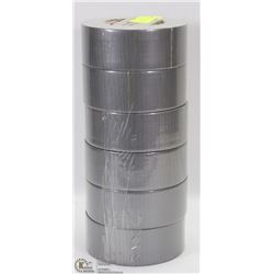 6 NEW ROLLS OF DUCT TAPE
