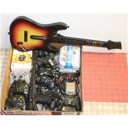 FLAT OF VINTAGE GAMING ACCESSORIES