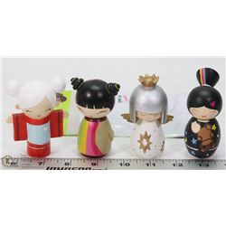 LOT OF 4 MOMIJI DOLL COLLECTIBLES